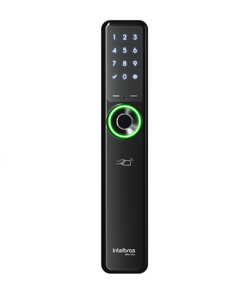 Intelbras MFR 7001 — Fechadura Inteligente sem Maçaneta de Embutir
